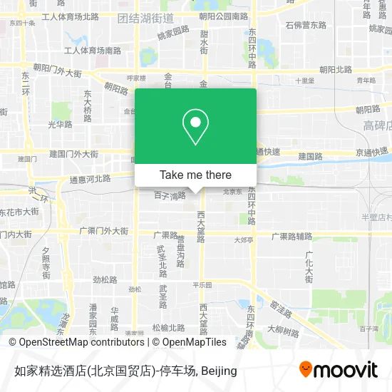 如家精选酒店(北京国贸店)-停车场 map