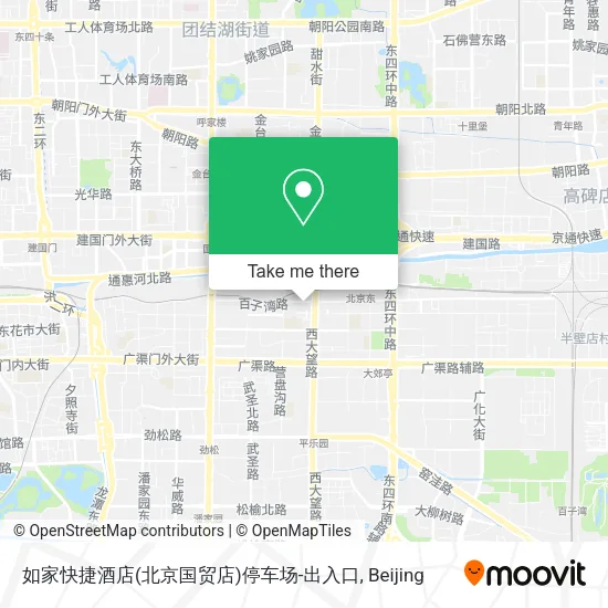 如家快捷酒店(北京国贸店)停车场-出入口 map