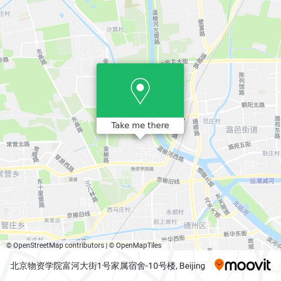 北京物资学院富河大街1号家属宿舍-10号楼 map