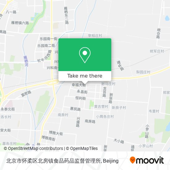 北京市怀柔区北房镇食品药品监督管理所 map