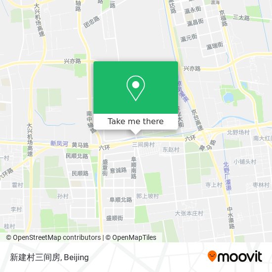 新建村三间房 map