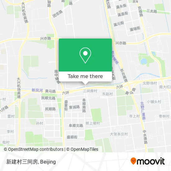 新建村三间房 map