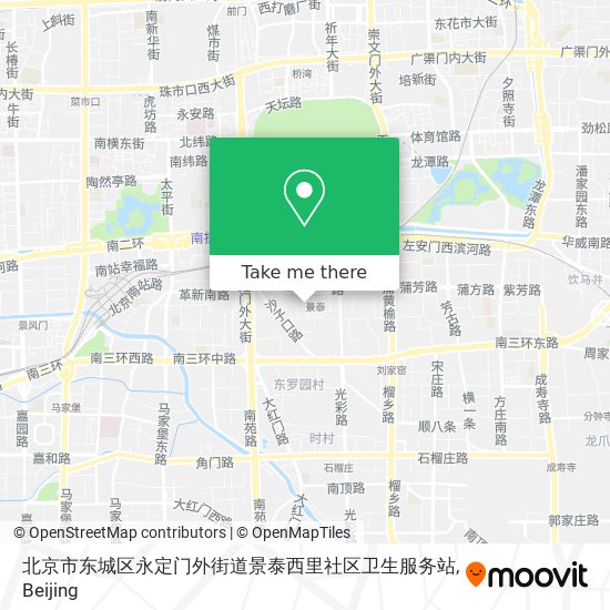 北京市东城区永定门外街道景泰西里社区卫生服务站 map
