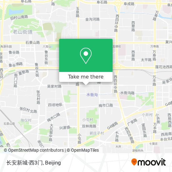 长安新城-西3门 map