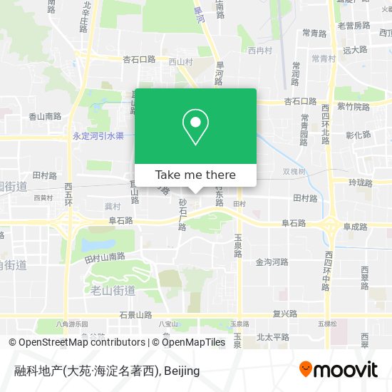 融科地产(大苑·海淀名著西) map