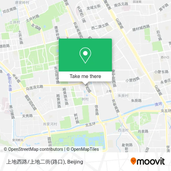 上地西路/上地二街(路口) map