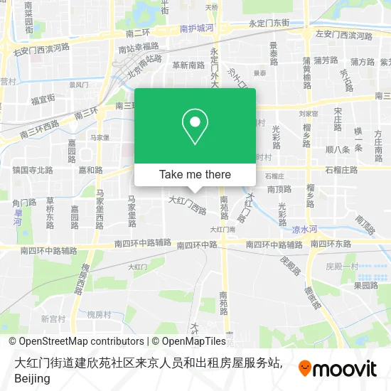 大红门街道建欣苑社区来京人员和出租房屋服务站 map