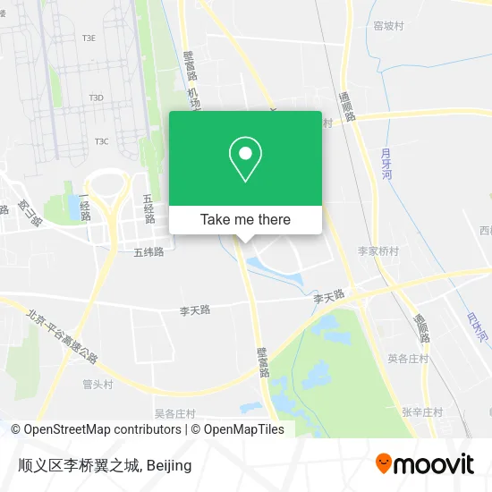 顺义区李桥翼之城 map