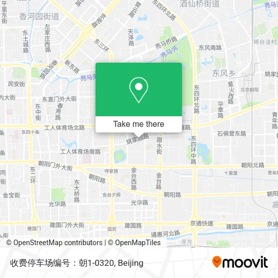收费停车场编号：朝1-0320 map