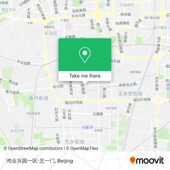 鸿业兴园一区-北一门 map