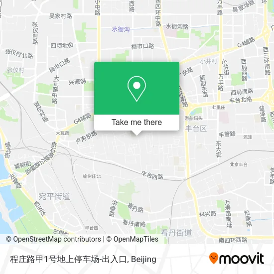 程庄路甲1号地上停车场-出入口 map