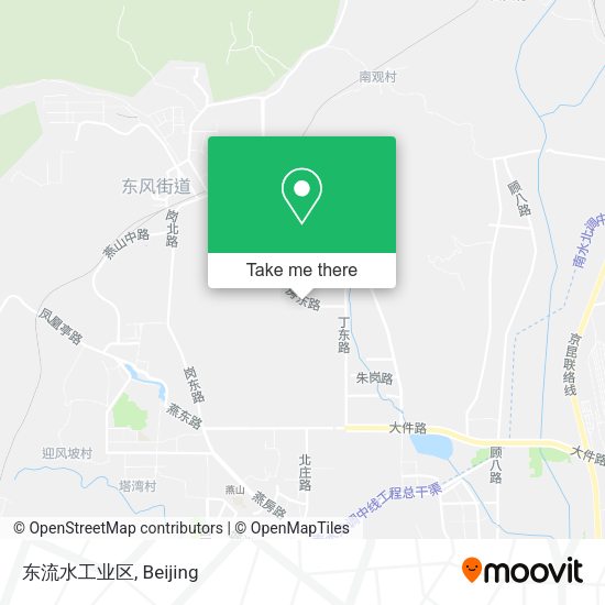 东流水工业区 map