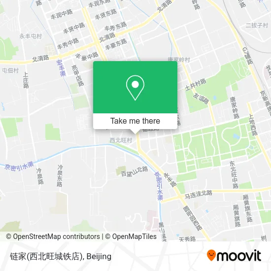 链家(西北旺城铁店) map