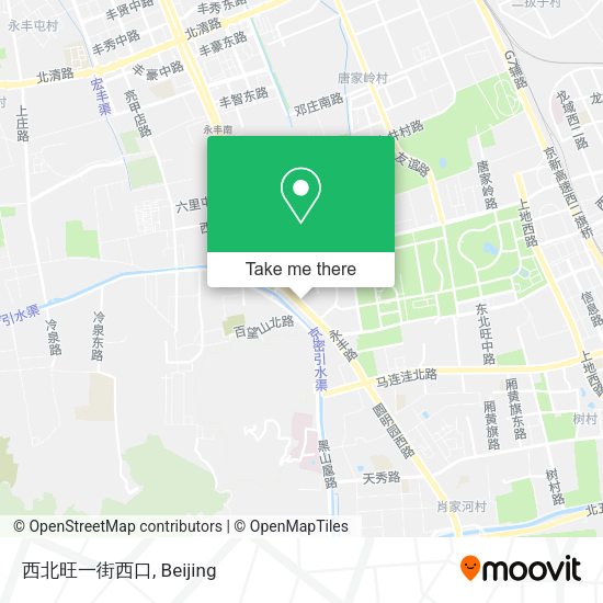 西北旺一街西口 map