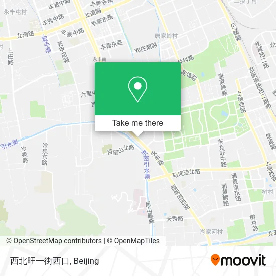 西北旺一街西口 map