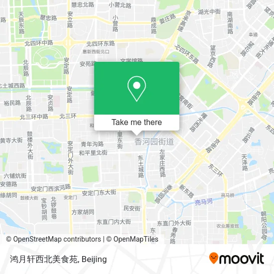 鸿月轩西北美食苑 map