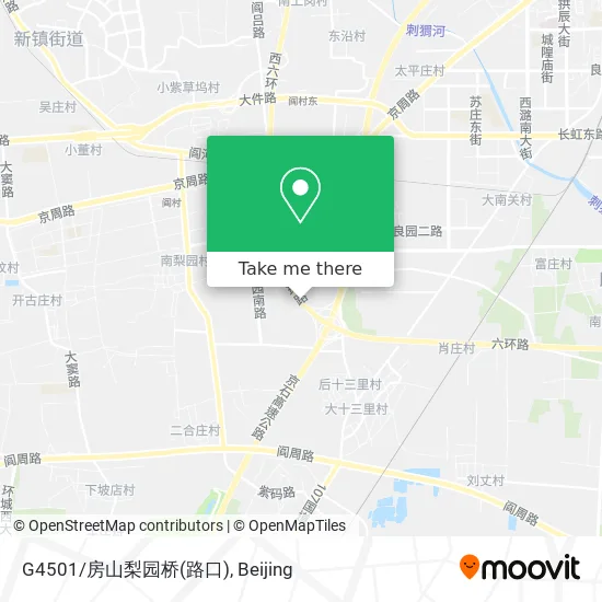 G4501/房山梨园桥(路口) map