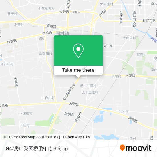 G4/房山梨园桥(路口) map