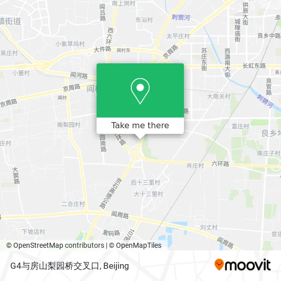 G4与房山梨园桥交叉口 map