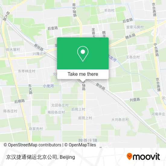 京汉捷通储运北京公司 map