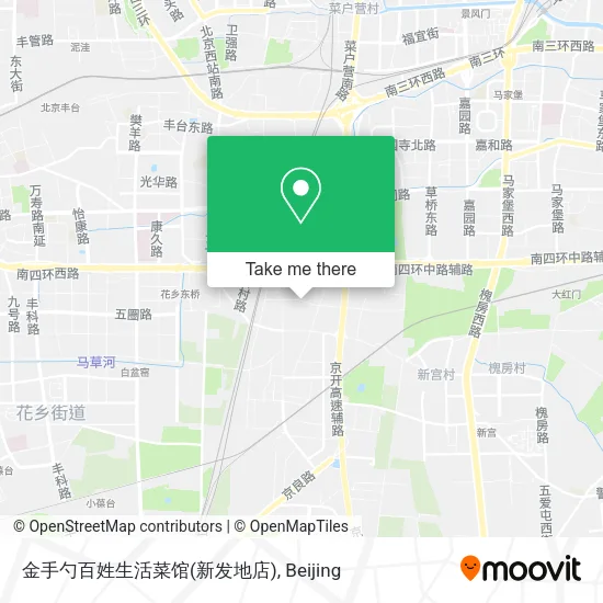 金手勺百姓生活菜馆(新发地店) map