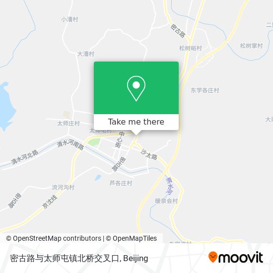 密古路与太师屯镇北桥交叉口 map
