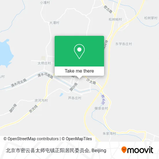 北京市密云县太师屯镇正阳居民委员会 map