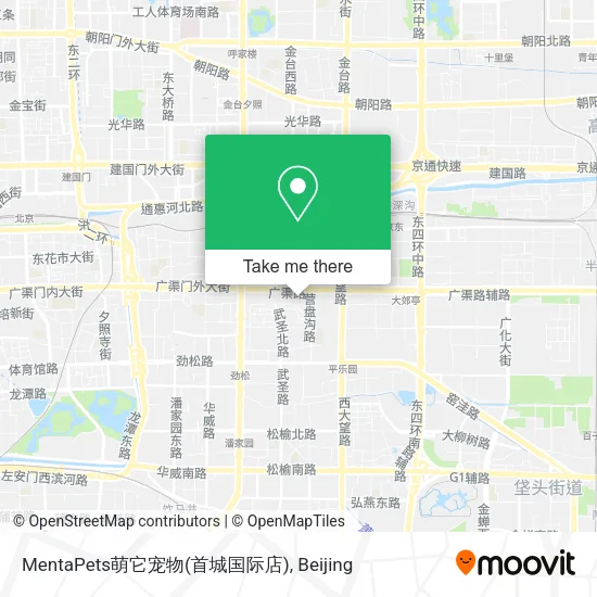 MentaPets萌它宠物(首城国际店) map