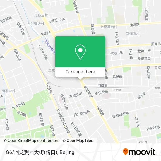 G6/回龙观西大街(路口) map