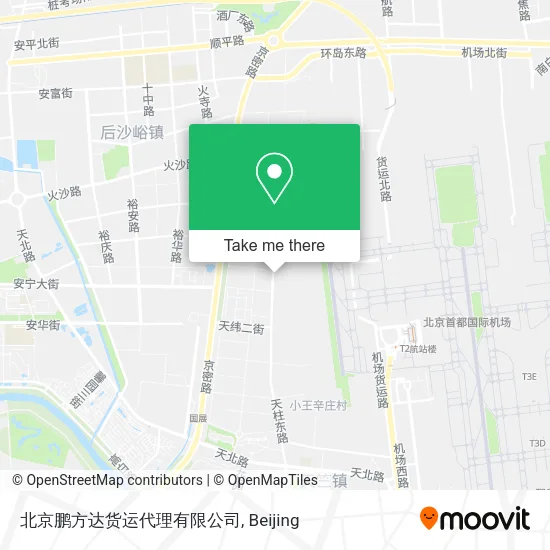 北京鹏方达货运代理有限公司 map