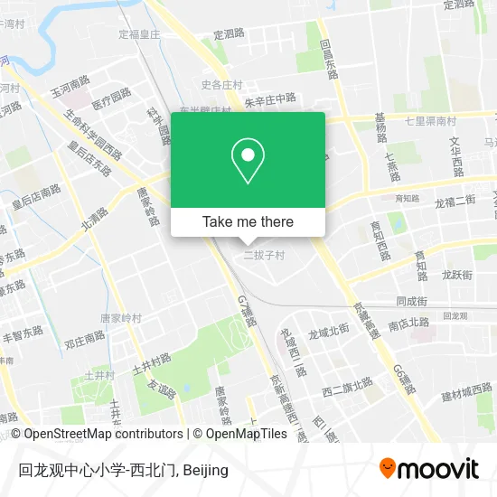 回龙观中心小学-西北门 map