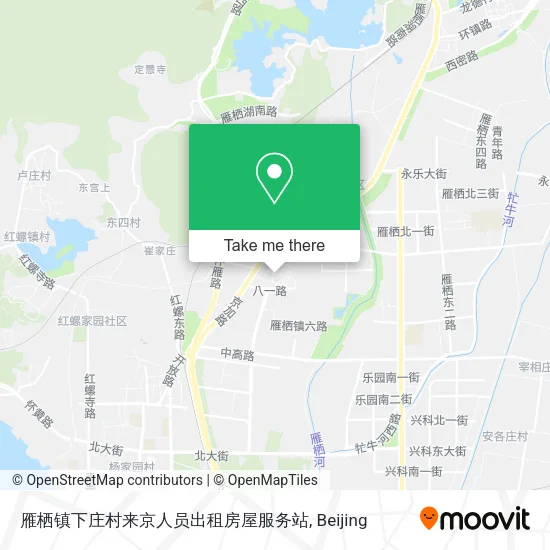 雁栖镇下庄村来京人员出租房屋服务站 map