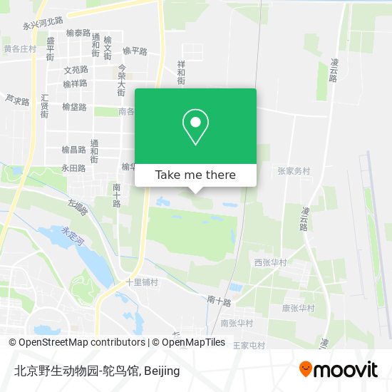 北京野生动物园-鸵鸟馆 map