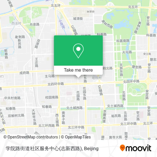 学院路街道社区服务中心(志新西路) map