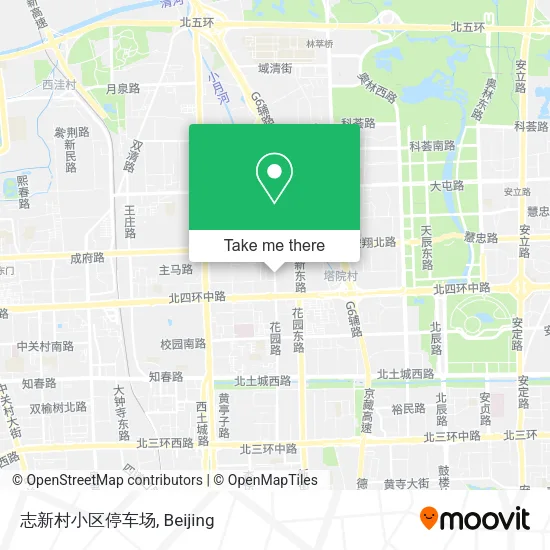 志新村小区停车场 map