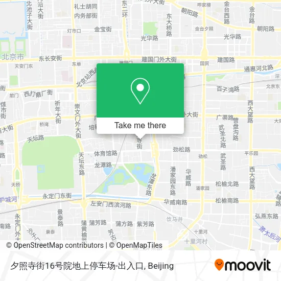 夕照寺街16号院地上停车场-出入口 map