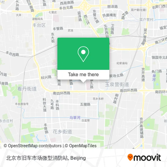 北京市旧车市场微型消防站 map
