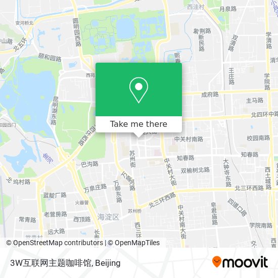 3W互联网主题咖啡馆 map