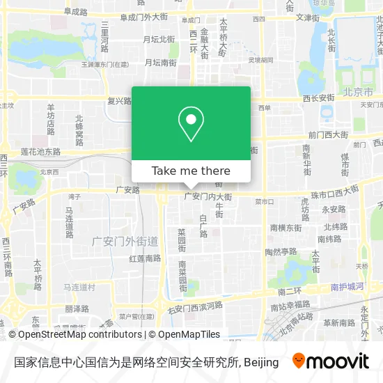 国家信息中心国信为是网络空间安全研究所 map