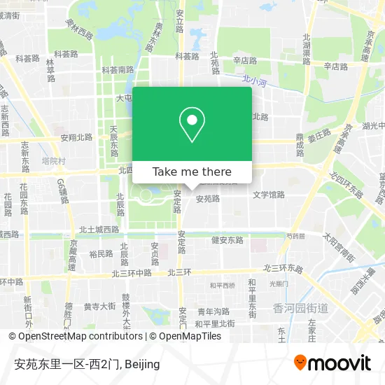 安苑东里一区-西2门 map