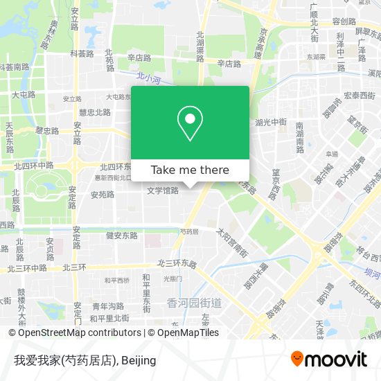 我爱我家(芍药居店) map