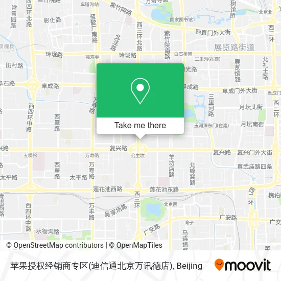 苹果授权经销商专区(迪信通北京万讯德店) map