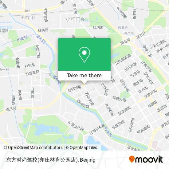 东方时尚驾校(亦庄林肯公园店) map