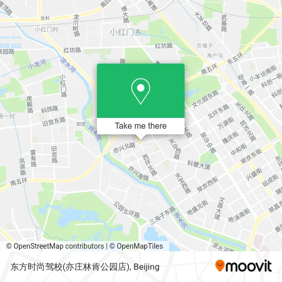 东方时尚驾校(亦庄林肯公园店) map