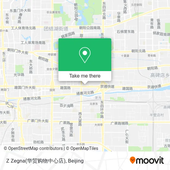 Z Zegna(华贸购物中心店) map