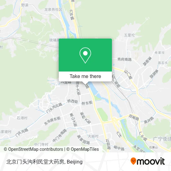 北京门头沟利民堂大药房 map