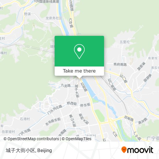 城子大街小区 map