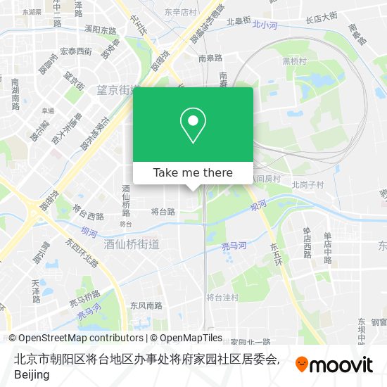 北京市朝阳区将台地区办事处将府家园社区居委会 map