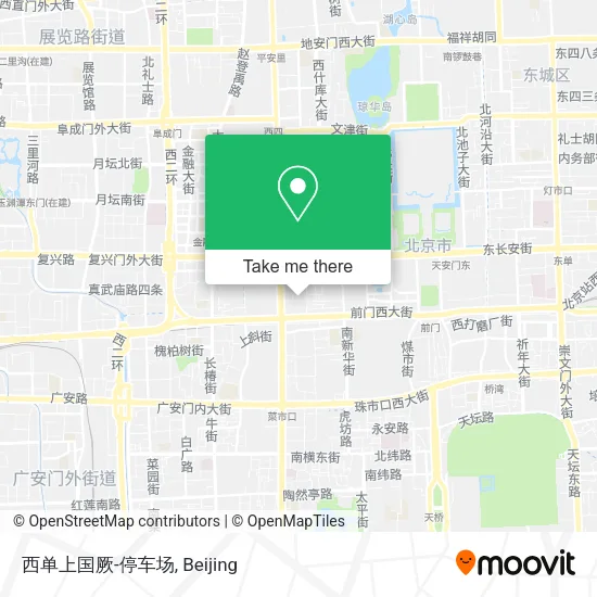 西单上国厥-停车场 map