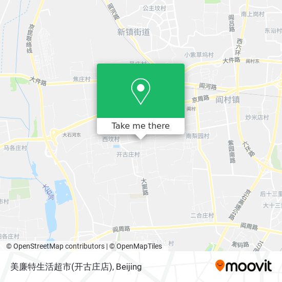 美廉特生活超市(开古庄店) map